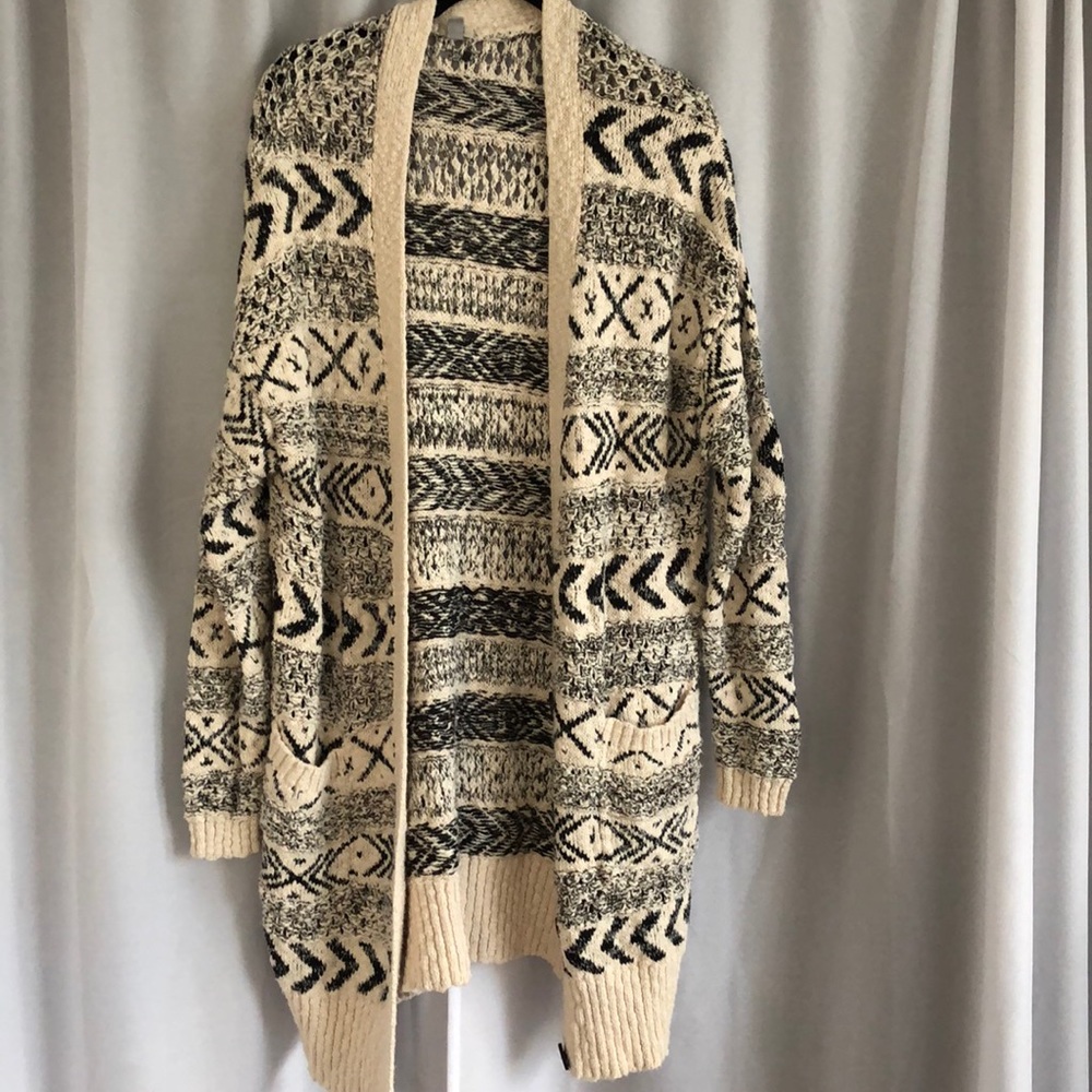 Mudcloth patterned sweater